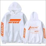 ATEEZ Long Sleeve Hoodie - white / 4XL - ATEEZ