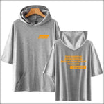 ATEEZ Short Sleeve Hoodie - gray / 4XL - ATEEZ