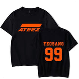 ATEEZ Short Sleeve T-Shirt - Black 5 / XXS - ATEEZ