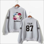 BIG BANG Flower Sweatshirt - Gray 5 / S - BIG BANG