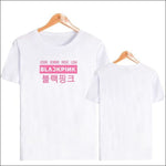 BLACKPINK UNISEX BLACK/WHITE T-SHIRT - White / XXXL - BLACKPINK