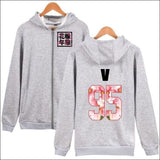 BTS Group Hoodie with Zipper - BTS