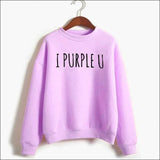 BTS - ’I PURPLE U’ Sweatshirt Women - Purple / M - BTS