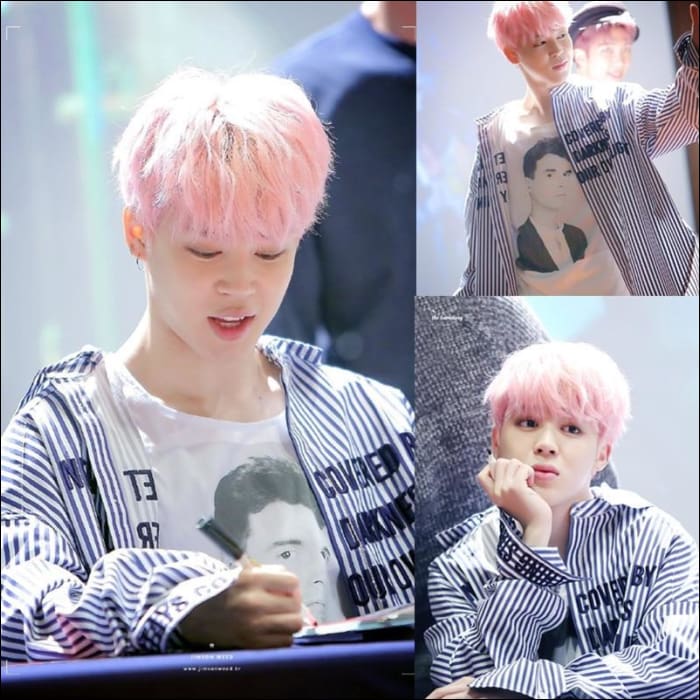 BTS - Jimin Striped Shirt - BTS