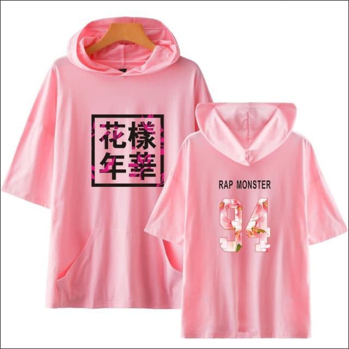 KPOP Zone BTS Short Sleeve Hoodie