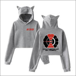 EXO Cat Ears Hoodie - gray 1 / L - EXO