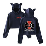 EXO Cat Ears Hoodie - navy 1 / L - EXO