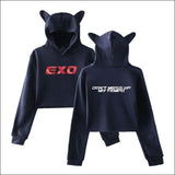 EXO Cat Ears Hoodie - navy 2 / L - EXO