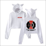 EXO Cat Ears Hoodie - white 1 / L - EXO