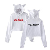 EXO Cat Ears Hoodie - white 2 / L - EXO