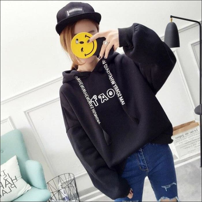 EXO Short Sleeve Ribbon Hoodie - black 7 / S - EXO