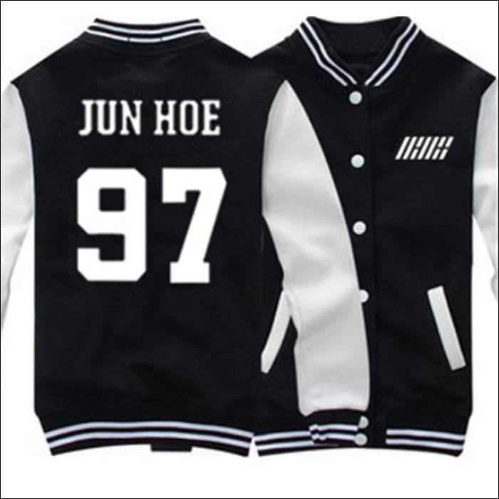 iKON Baseball Varsity Jacket - Black / S