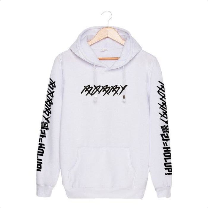 iKON Black & Blue Hoodie - White 2 / XXXL - iKON