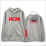 iKON Black & Red Hoodie - gray / S - iKON