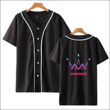 MAMAMOO Baseball Varsity Shirt - Black / XXXL - MAMAMOO