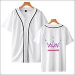 MAMAMOO Baseball Varsity Shirt - White / XXXL - MAMAMOO