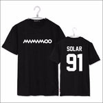 MAMAMOO Black T-Shirt Short Sleeve - SOLAR / L - MAMAMOO