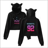 MAMAMOO Cat Ears Hoodie - black 1 / L - MAMAMOO