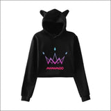 MAMAMOO Cat Ears Hoodie - black 4 / L - MAMAMOO