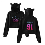 MAMAMOO Cat Ears Hoodie - black / L - MAMAMOO