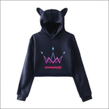 MAMAMOO Cat Ears Hoodie - navy 4 / L - MAMAMOO