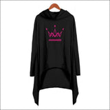 MAMAMOO Women Long Pullover Hoodie - BLACK 1 / XXXL - MAMAMOO