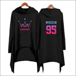 MAMAMOO Women Long Pullover Hoodie - BLACK 4 / XXXL - MAMAMOO