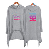 MAMAMOO Women Long Pullover Hoodie - GRAY 2 / XXXL - MAMAMOO