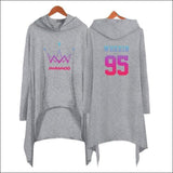 MAMAMOO Women Long Pullover Hoodie - GRAY 3 / XXXL - MAMAMOO