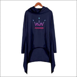 MAMAMOO Women Long Pullover Hoodie - NAVY / XXXL - MAMAMOO