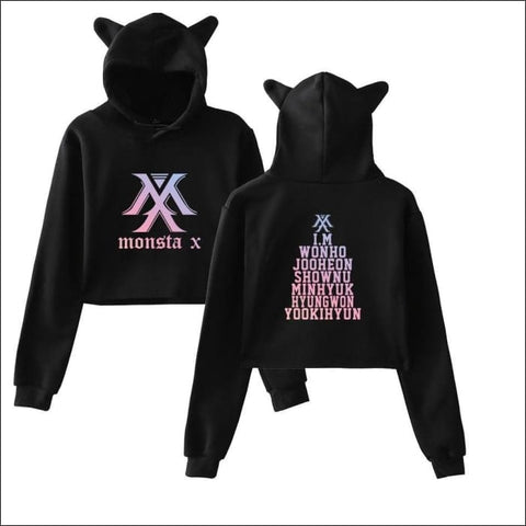 MONSTA X Cat Ears Hoodie - KPOP Zone