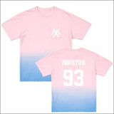 Monsta X Pink/Blue Short T-Shirt - MINHYUK / L / China - MONSTA X