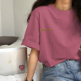 Icon Folded Sleeve Long Cotton T-Shirt