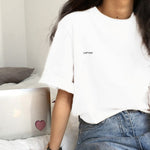 Icon Folded Sleeve Long Cotton T-Shirt