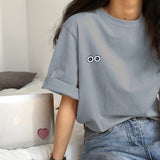 Icon Folded Sleeve Long Cotton T-Shirt