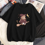 Baggy Cute Short Sleeved Witchcraft T-Shirt