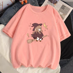 Baggy Cute Short Sleeved Witchcraft T-Shirt