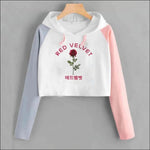 Red Velvet ’Rose’ Crop Top - Red Velvet