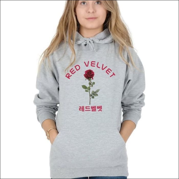 Red Velvet ’Rose’ Hoodie - grey / XXXL - Red Velvet
