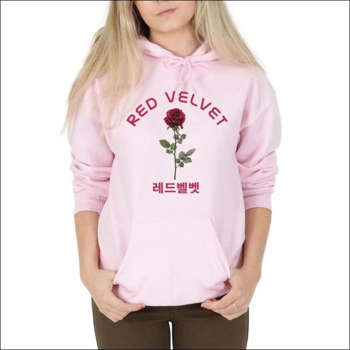 Red on sale velvet hoodies