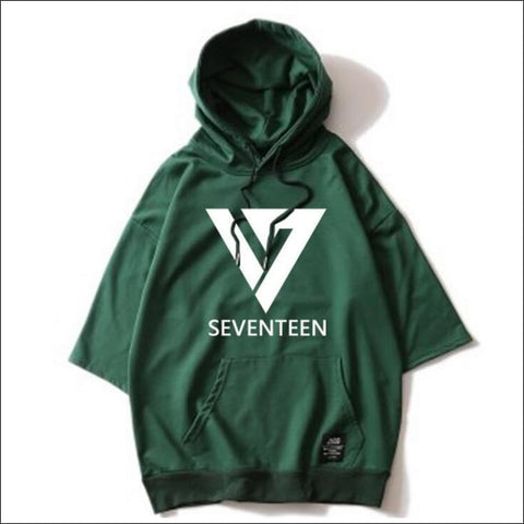 Seventeen Short Sleeve Hoodie - Seventeen