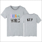 SHINee Black T-Shirt - Gray KEY / XXS - SHINee