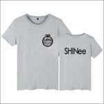 SHINee Black T-Shirt - Gray SHINEE / XXS - SHINee