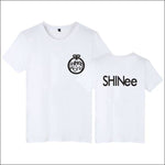 SHINee Black T-Shirt - White SHINEE / XXS - SHINee