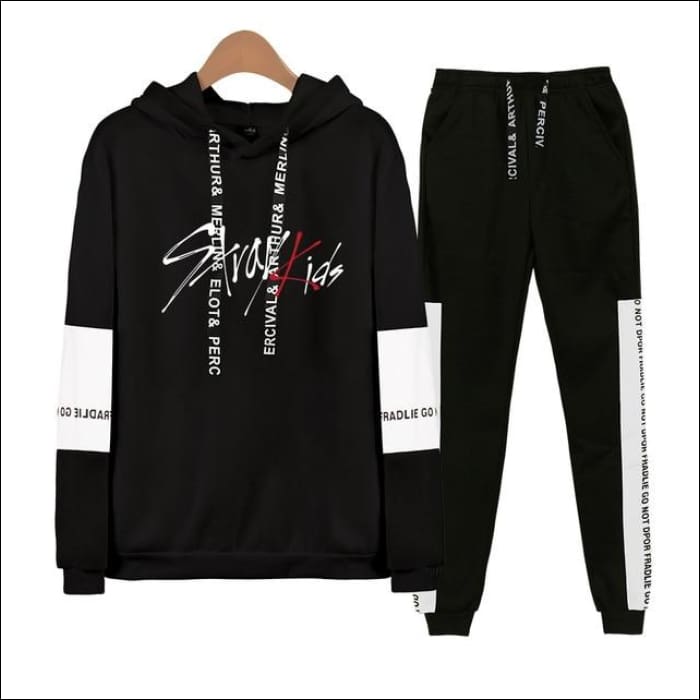 Straykids 2-in-1 Tracksuit Set - Black / XXS - StrayKids