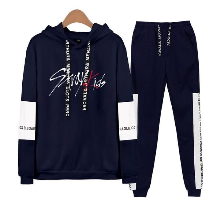 Straykids 2-in-1 Tracksuit Set - Navy Blue / XXS - StrayKids