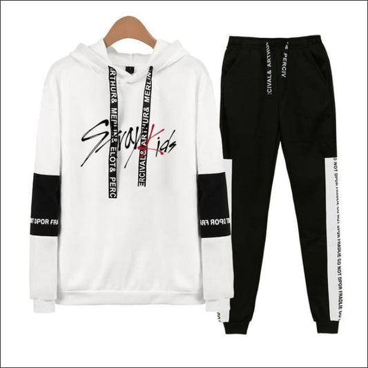 Straykids 2-in-1 Tracksuit Set - White / XXS - StrayKids