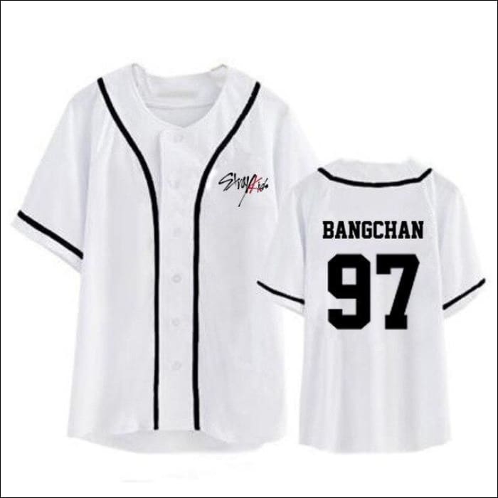 StrayKids BASEBALL VARSITY SHIRT - BANGCHAN / L - StrayKids