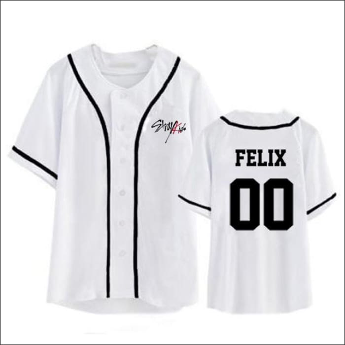 StrayKids BASEBALL VARSITY SHIRT - FELIX / L - StrayKids