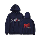 StrayKids Long Sleeve Hoodie - dblue / XXXL - StrayKids